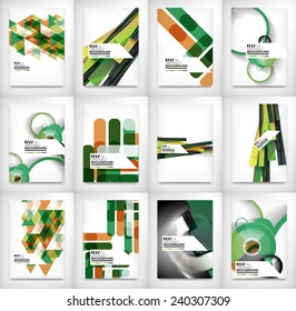 Geometric abstract business template, modern showroom page design
