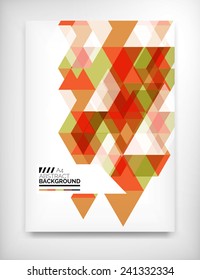 Geometric abstract business template, modern showroom page design