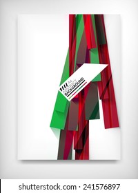 Plantilla de negocio geométrica abstracta, diseño de página de exposición moderno