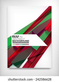 Geometric abstract business template, modern showroom page design