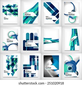 Geometric abstract business template, modern showroom page design