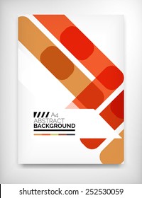 Geometric abstract business template, modern showroom page design