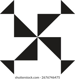 Geometric Abstract Ceramic Tile Pattern for Floor and Wall Design