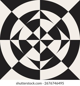 Geometric Abstract Ceramic Tile Pattern for Floor and Wall Design