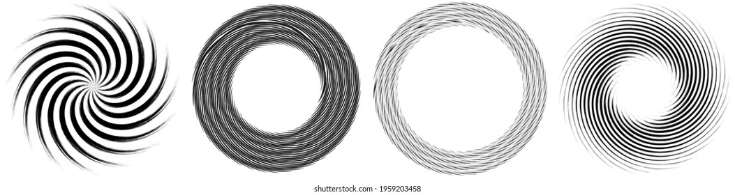 Geometric abstract circle, circular element vector