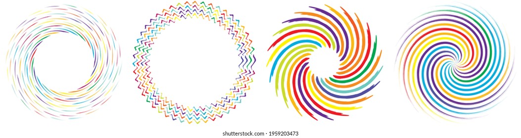 Geometric abstract circle, circular element vector