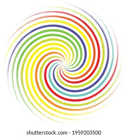 Geometric abstract circle, circular element vector