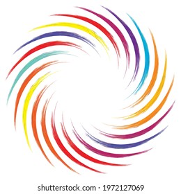 Geometric abstract circle, circular element vector