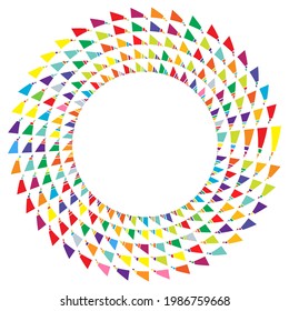 Geometric abstract circle, circular element vector