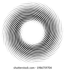 Círculo abstracto geométrico, vector de elemento circular