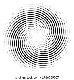 Geometric abstract circle, circular element vector