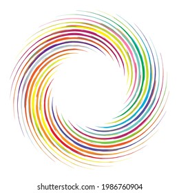 Geometric abstract circle, circular element vector