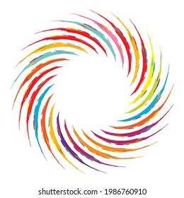 Geometric abstract circle, circular element vector