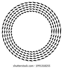 Geometric abstract circle, circular element vector