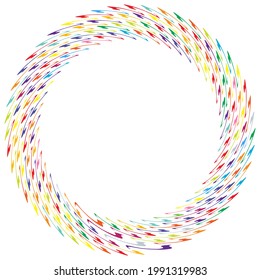 Geometric abstract circle, circular element vector