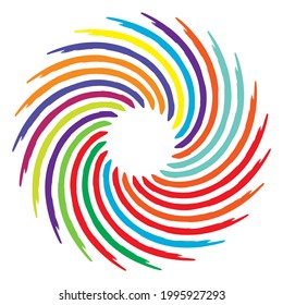 Geometric abstract circle, circular element vector