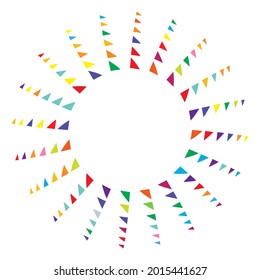 Geometric abstract circle, circular element vector