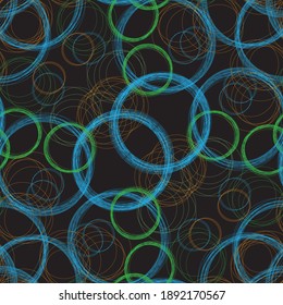 geometric abstract circle design seamless pattern