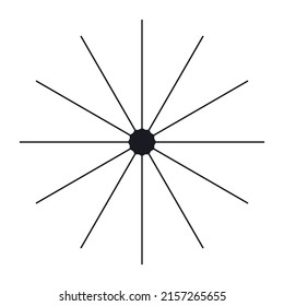 Geometrisches abstraktes Element des Kreises, Design