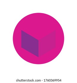 diseño de iconos, forma y tema de figura de forma plana de círculo geométrico y abstracto