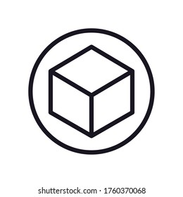 diseño de icono, forma y tema de figura de línea de círculo geométrico y abstracto