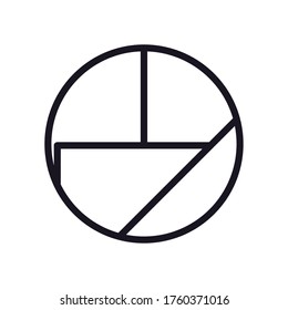 Geometrisches und abstraktes Kreissymbol, Design, Form und Figurenthema Vektorgrafik
