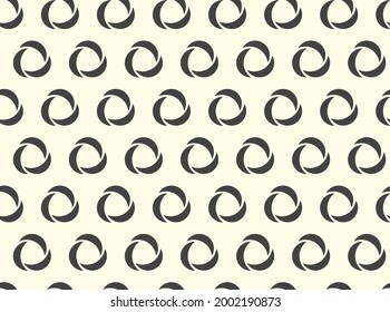 Geometric abstract circles. Vector seamless illustration.