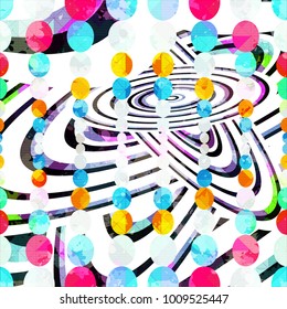 geometric abstract color pattern in graffiti style. Quality vector illustration for your design