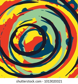 geometric abstract color pattern in graffiti style. Quality vector illustration for your design