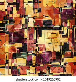 geometric abstract color pattern in graffiti style. Quality vector illustration for your design