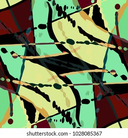 geometric abstract color pattern in graffiti style. Quality vector illustration for your design