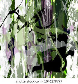 geometric abstract color pattern in graffiti style. Quality vector illustration for your design