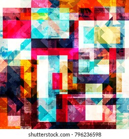 geometric abstract color pattern in graffiti style. Quality vector illustration for your design
