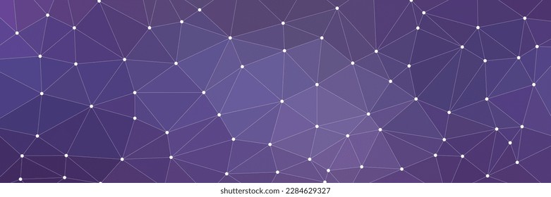 Geometric abstract colorful background with connected line and dots. Graphic background for your design. Vector illustration.	