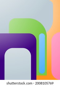 cartel de la plantilla de diseño de fondo geométrico abstracto colorido