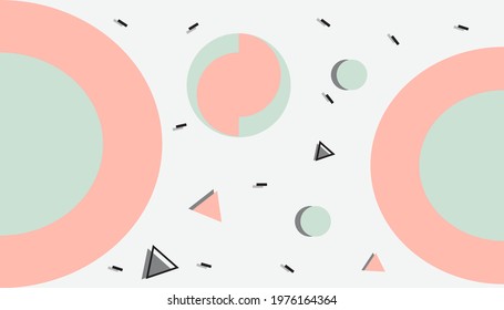 Geometric abstract colorful background , Pink and blue color , Modern vector front page , Beautiful book design, poster, cover, advertising.