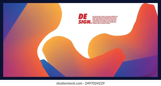 Geometric abstract colorful background with space area is good for social media banner needs