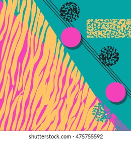 Geometric abstract colorful brochure design modern backgrounds.