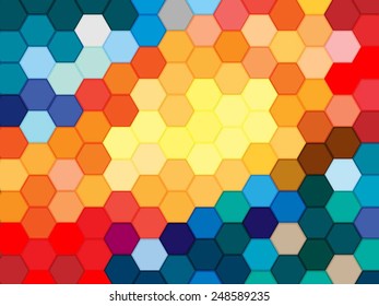 geometric abstract colorful design