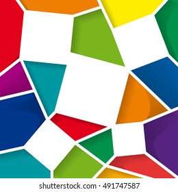 Geometric Abstract colorful polygons, vector background