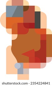 Geometric Abstract colorful Shapes design