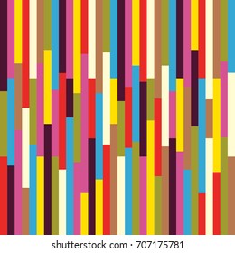 Geometric abstract colorful vintage retro seamless pattern background. Ideal for fabric, wrapping paper and book cover design. EPS10 vector file