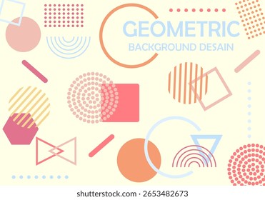 Composición Abstractas geométrica con Formas coloridas
