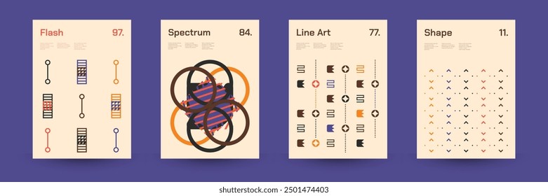 Geometrisches abstraktes Deckplakat. Abstrakte Form Hintergrund für Magazin Broschüre Flyer und Seitenlayout. Vektorgrafik