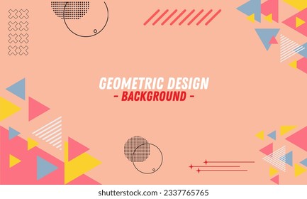 Geometric abstract covers set, minimal covers design. Colorful geometric background, vector illustration.