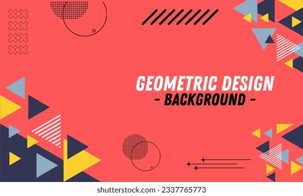 Geometric abstract covers set, minimal covers design. Colorful geometric background, vector illustration.