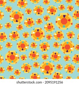 Geometric Abstract Cute Color Shape Seamless Pattern Background For Cover Page, Kids Fabric, Textile, invitation.