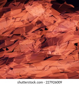 Geometric abstract dark red lowpoly background. Vector illustration, EPS10