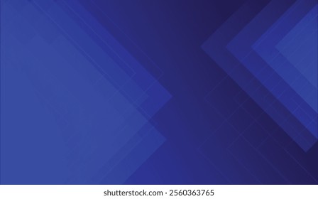 Geometric abstract design in deep blue tones with overlapping translucent squares creating a modern and futuristic composition. Perfect for backgrounds