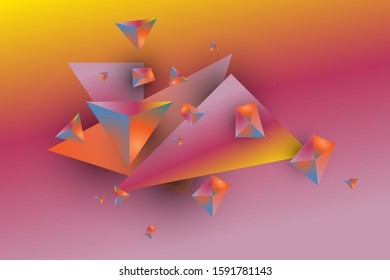 Geometric abstract design for landing page, brochure, flyer. vector illustration